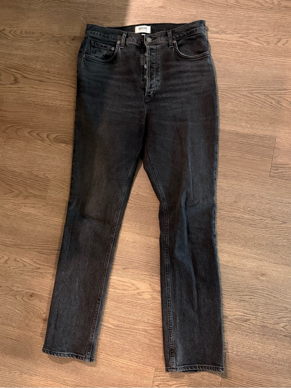 Agolde Freya Black High-Rise Women's Jeans